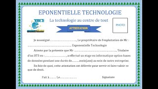 Comment créer une attestation avec Microsoft office Word [upl. by Iot959]