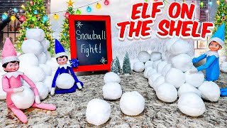 Elf on the Shelf Snowball Fight Day 7 [upl. by Ardnad]