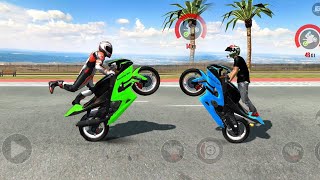 Xtreme Motorbike Game Extreme Motocross Impossible Stunts Racing Bike Game Android Gameplay [upl. by Stanislaw]