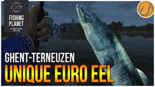 Unique European Eel of GhentTerneuzen Canal  Fishing Planet Test Your Spot Series [upl. by Tempa281]