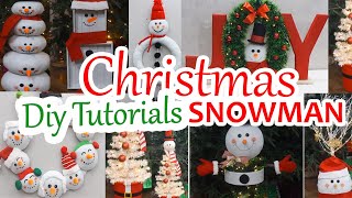 10 DIY Christmas Snowman Crafts Creative Tutorials for the Holidays [upl. by Langham]