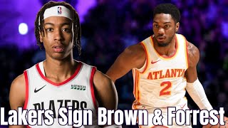 Lakers Sign Moses Brown amp Trent Forrest [upl. by Alphard]