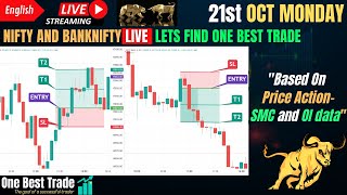 🔴Live Nifty intraday trading  Bank nifty live trading  Live options trading  21st OCT 2024 dhan [upl. by Hinckley911]