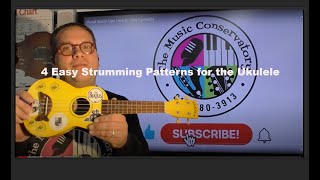 4 Easy Ukulele Strumming Patterns [upl. by Devonne384]