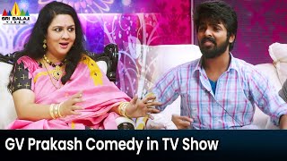 GV Prakash amp Anandhi Comedy at TV Show  Chennai Chinnodu  Tamil Dubbed Movie Scenes [upl. by Yrdua]