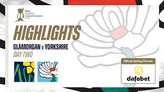 Highlights Glamorgan vs Yorkshire  Day Two  Coad and Fisher grab 4 wickets each [upl. by Iliam]