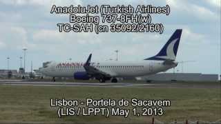 AnadoluJet Turkish Airlines Boeing 7378FHw TCSAH cn 350922160 [upl. by Lyndsie654]