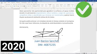 Como hacer una firma digital en Word [upl. by Vladimar797]