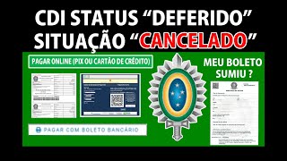 ALISTAMENTO MILITAR CDI STATUS DEFERIDO SITUAÇÃO CANCELADO BOLETO SUMIUPAGAR COM PIX alistamento [upl. by Nylasor]