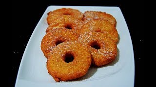 Fried Apple Rings  Gebackene Apfelringe  Przene Jabuke [upl. by Enoryt466]