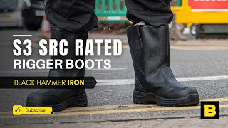 Introducing the Incredible Iron Safety Rigger Boots with Steel Toe Cap amp Midsole [upl. by Ambrosi]