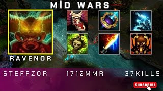 HoN  Mid Wars  Ravenor  steffz0r  1712 MMR [upl. by Nadeau821]