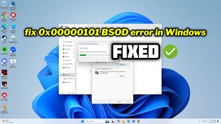 FIXED 0x00000101 BSOD error in Windows [upl. by Enimrej]