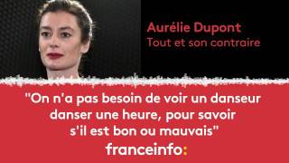 Aurélie Dupont  quotOn na pas besoin de voir un danseur danser une heurequot [upl. by Alphonso485]