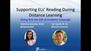 Supporting ELs’ Reading During Distance Learning [upl. by Bowlds1]