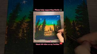 Under Sky Painting shorts painting satisfying art video viral [upl. by Lyrradal758]