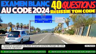 Test au code de la route 2024  40 Questions à lExamen blanc du permis de conduire  Réponses [upl. by Freudberg153]