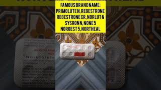 Norethistrone Tablet 5Mg। Regestrone।Primolute N Brand Name price।MediTips हिन्दी Shortsmedical [upl. by Moyer]