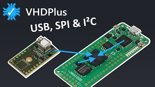 UART SPI and I2C Communication with FPGA and the VHDPlus IDE  VHDP Connections [upl. by Aicilec]