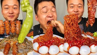 Asmr Chinese Food Mukbang Braised RibsEgg Turkey Noodles 목소리도 좋고 진짜같아 [upl. by Alayne297]