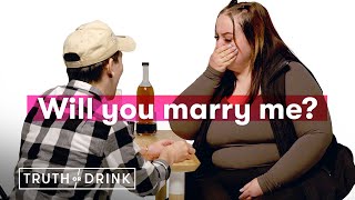 Proposing to My Partner on Truth or Drink  Cut [upl. by Aliahkim810]