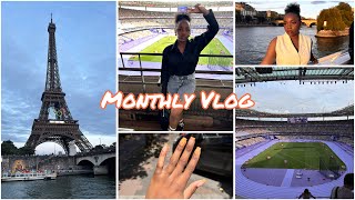 Monthly Vlog  Ma vie avant les vacances Picnic Jeux olympiquesbateau mouche préparation voyage [upl. by Airad]