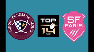 Bordeaux  Paris TOP14 Journée 1 Saison 202425 [upl. by Rehnberg]