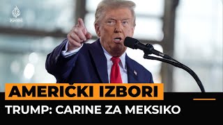 Trump obećao uvođenje 25 tarife na robu iz Meksika [upl. by Sulakcin162]