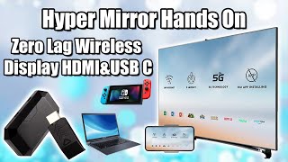 Hyper Mirror Review Zero Lag Wireless Display HDMI amp USB C It Actually Works [upl. by Nyladam]