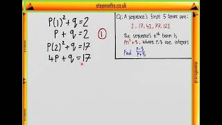 NSAA 2018 Section 1  Q17 Maths  Sequences  Worked Solution [upl. by Dorran13]