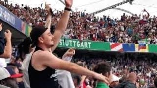 🇸🇮 Slovenia Fans in Stuttgart I Goal 11 Janza vs Denmark I EURO 2024 Germany I Stuttgart [upl. by Annaul]