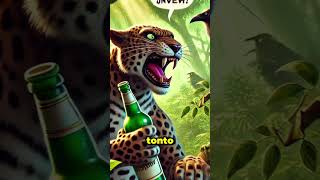 El leopardo borracho y el cuervo fábula datoscuriosos historia curiosidades shorts [upl. by Lukas727]