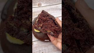 ✨BIZCOCHITO CON PLÁTANO✨ bizcocho postre cacao postresaludable recetasaludable healthy recipe [upl. by Alliuqa]