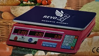 REVO ACS3208 WEIGHING SCALE CALIBRATION 2 GRAM TO 35 KG [upl. by Langelo]