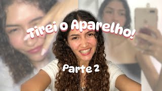 VLOG Tirei o Aparelho ღ  parte 2 aparelho inferior [upl. by Annaiuq]