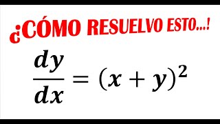 CÓMO RESOLVER ECUACIONES DIFERENCIALES CON CAMBIO DE VARIABLE PASO A PASO [upl. by Ainimre]