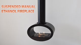 ArtFireplace Suspended Ethanol Fireplace Manual Fireplace ethanolfireplace homeheating [upl. by Hayikaz]