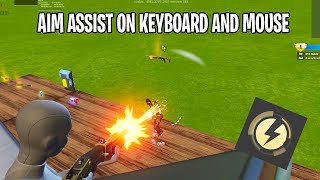 BEST FORTNITE AIM ASSIST ON KEYBOARD  MOUSE Tournament READY OP [upl. by Ahsekim642]