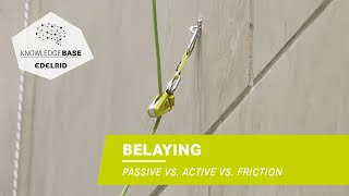 Belaying Passive vs Active vs Friction  EDELRID Knowledge Base [upl. by Orabel]