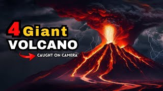 Top 4 Giant Volcano Eruptions Caught on Camera  Factual IQ [upl. by Aicener]