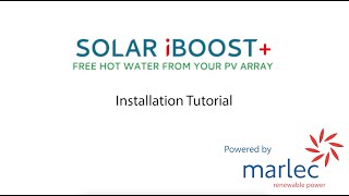 Solar iBoost Installation Guide [upl. by Itisahc36]