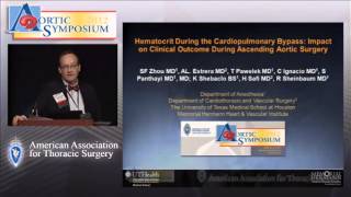 Hematocrit Hct value during the Cardiopulmonary Bypass CPB Impact on Clinical Outcome in Ascendin [upl. by Ladnar]