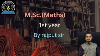 MSc maths by rajput sir class 3 [upl. by Zurek]