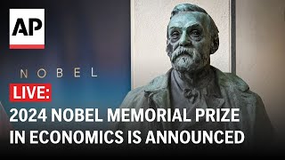 LIVE Winner of 2024 Nobel Memorial Prize in economics is announced [upl. by Ardnohs396]