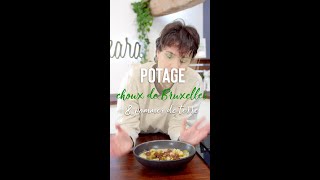 Potage choux de Bruxelles et pommes de terre [upl. by Ahsinar]