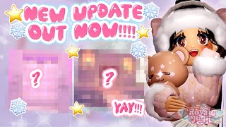 🎄UPDATE OUT NOW✨ THIS ONE IS A LONG ONE  Royale High Glitterfrost [upl. by Woolcott]