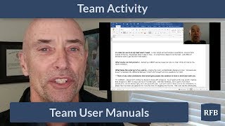 Team Activity  Team User Manuals [upl. by Manheim]