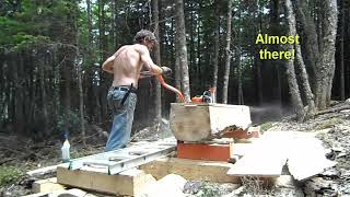 Norwood PM14 Chainsaw Mill [upl. by Glynas]