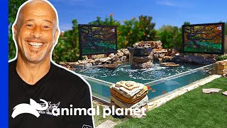 Brett Builds Massive Dream Pond in His Backyard  Tanked [upl. by Hutchins366]