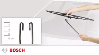 28quot Hook Connection  How to Install Bosch Sprectrum DirectFit Conventional Wiper Blades [upl. by Llij]